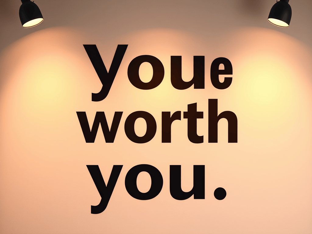 You Are Worth It occupational-health poster encouraging direct and supportive language